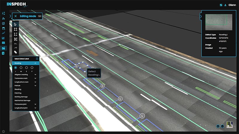 INSPECH Screenshot Road Defects